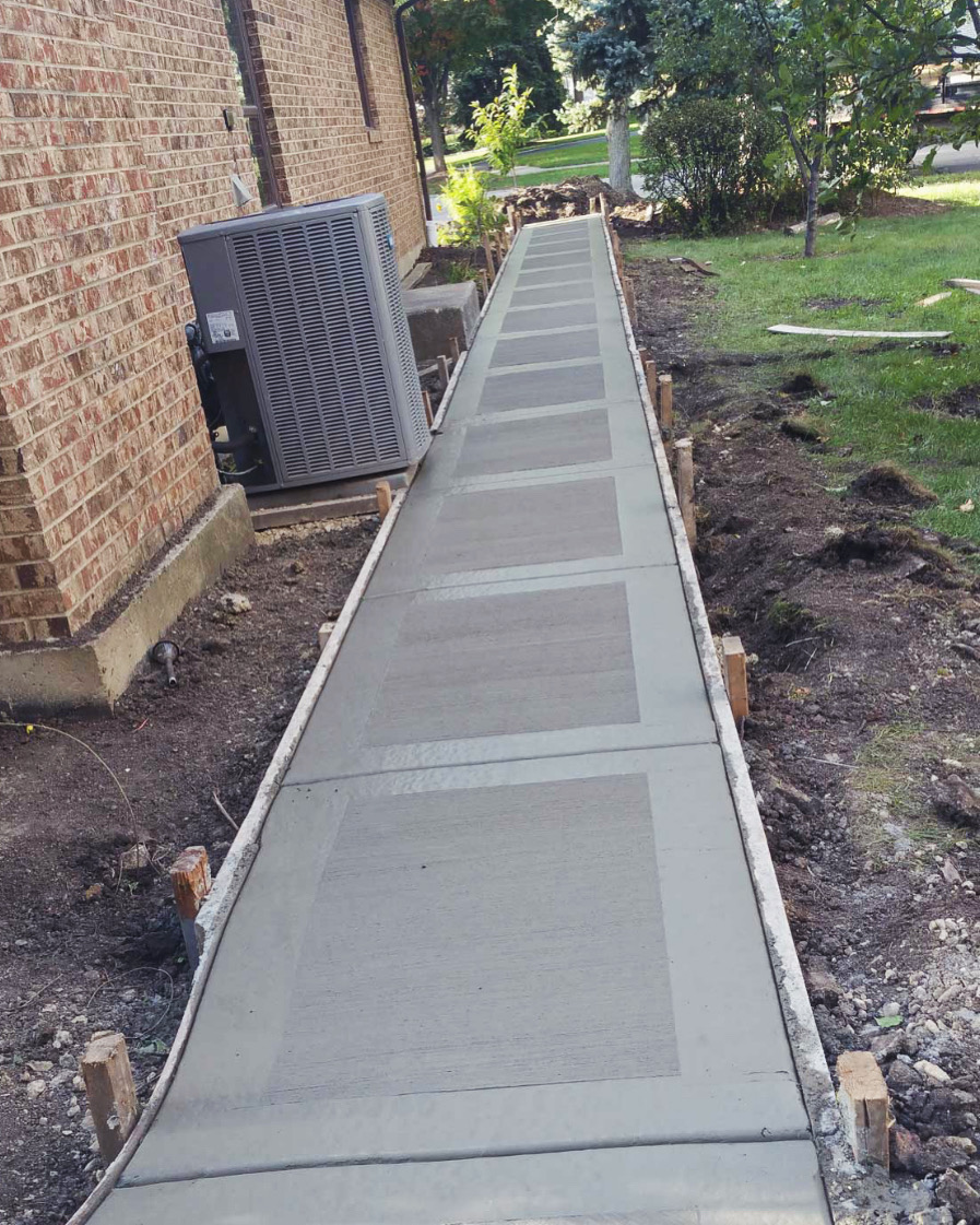 Concrete patio